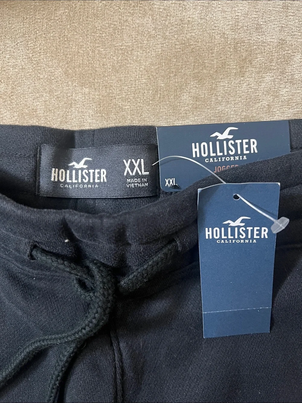 NWT Hollister Black Miami Heat Graphic Athletic Jogger Shorts XXL